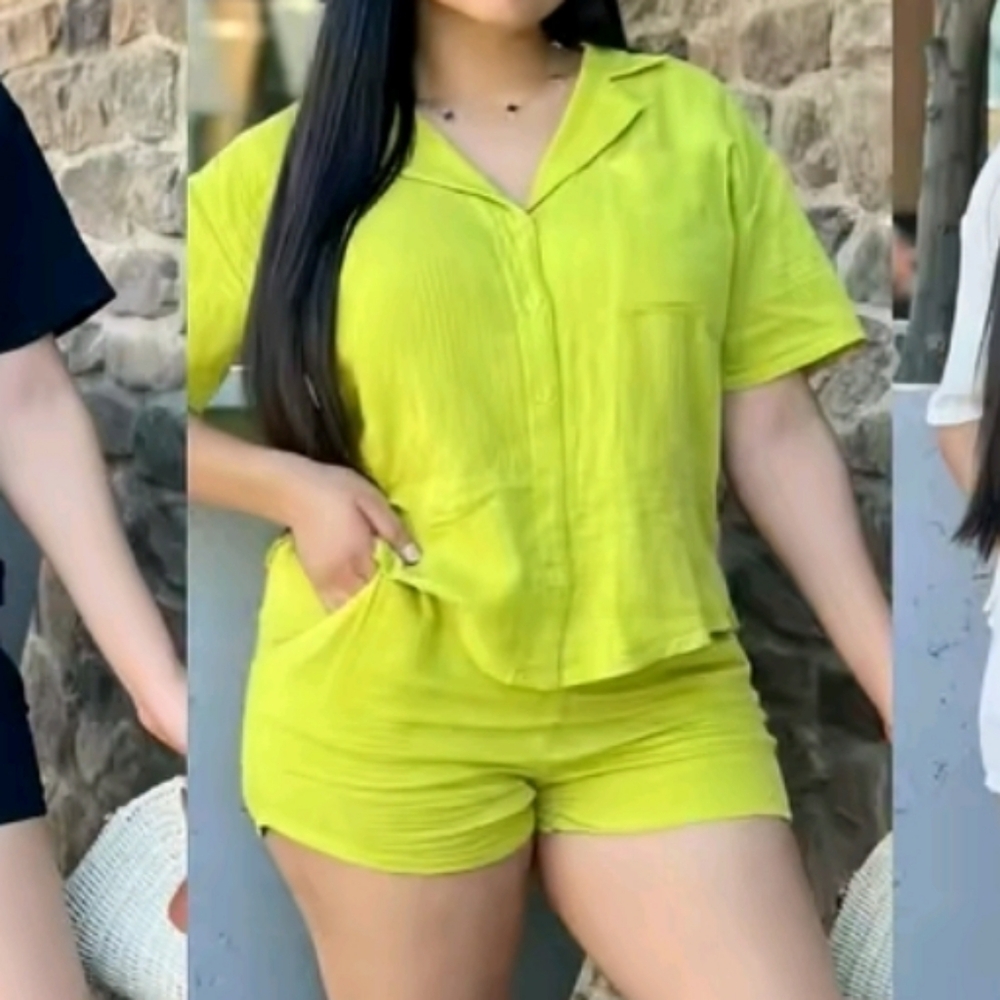Lime Green Women's Casual Set